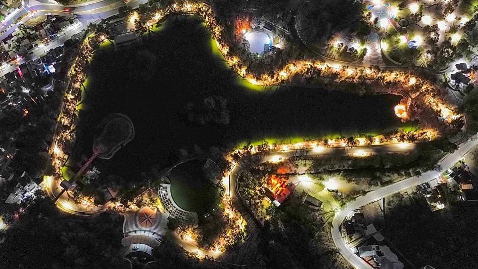 Mejoran luminarias del parque La Encantada