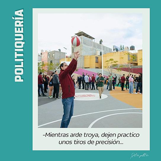 -Mientras arde troya, dejen practico unos tiros de precisión...