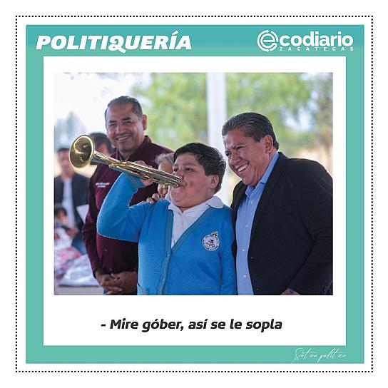 -Mire góber, así se le sopla...