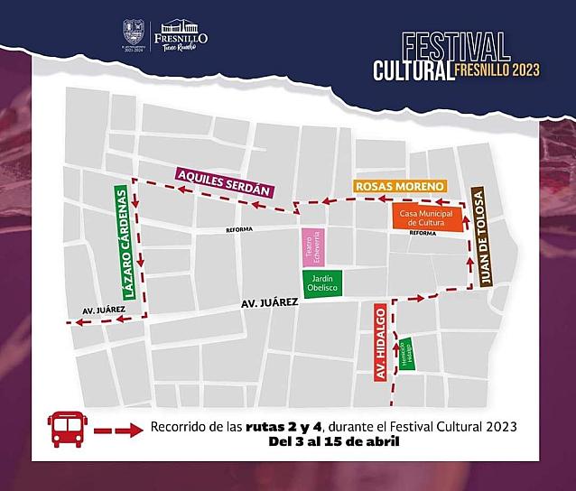 MODIFICAN RECORRIDO DE RUTAS 2 Y 4 EN PERIODO VACACIONAL 