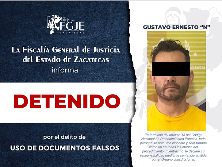 LOGRA COLABORACIÓN ENTRE FISCALÍAS LA DETENCIÓN DE UN HOMBRE POR FALSIFICACIÓN DE DOCUMENTOS