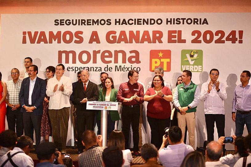 MORENA, PT Y PVEM ANUNCIAN ALIANZA PARA IR JUNTOS EN 2024