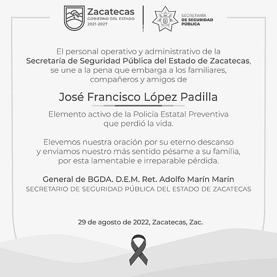 MUERE ELEMENTO DE LA PEP AGREDIDO EL 12 DE AGOSTO