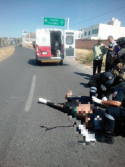 MUERE FLAVIO “N” AL DERRAPAR SU MOTOCICLETA A LA ALTURA DEL CENTRO PLATERO 