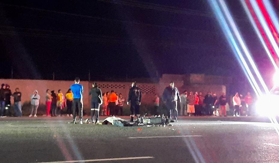 MUERE MOTOCICLISTA EN ACCIDENTE VIAL