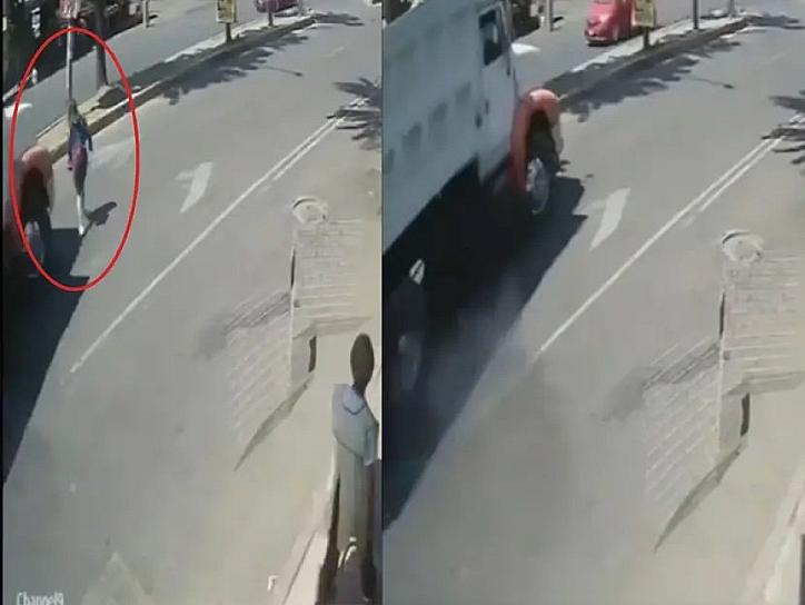 MUERE MUJER AL SER ATROPELLADA POR CAMIÓN DE CARGA