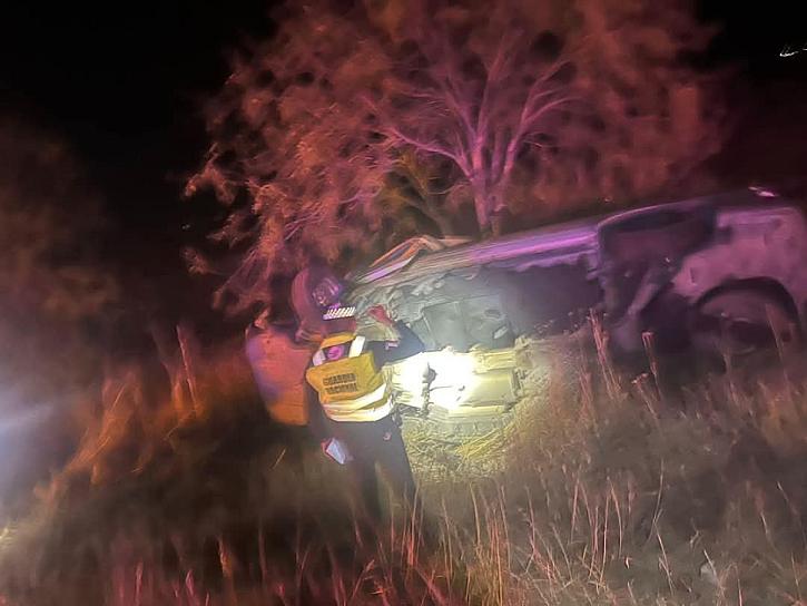 Mueren 5 albañiles y 2 más resultan lesionados tras volcadura en la carretera a Aguascalientes