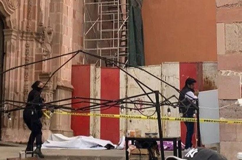 MUERE TRABAJADOR AL CAER DEL EXTEMPLO DE SAN AGUSTÍN