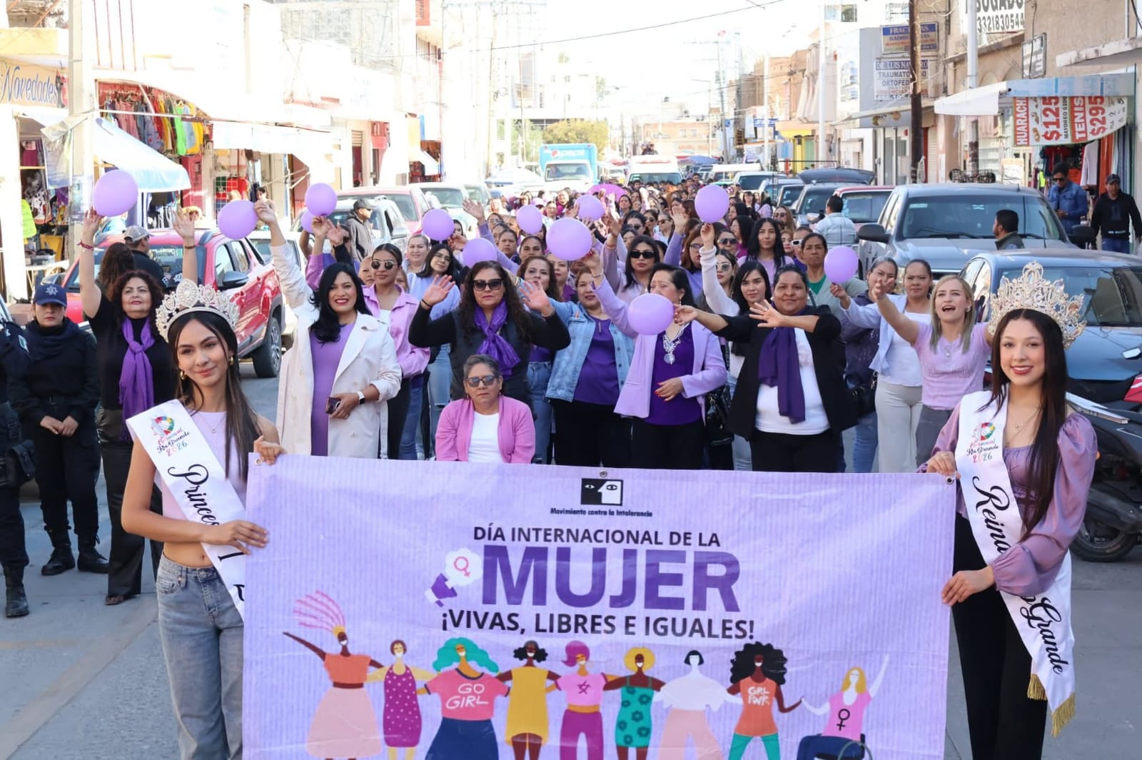 REALIZAN MARCHA PARA CONMEMORAR EL DÍA INTERNACIONAL DE LA MUJER EN RÍO GRANDE