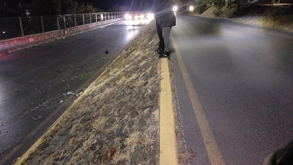 Muere un motociclista tras accidentarse en Zacatecas 