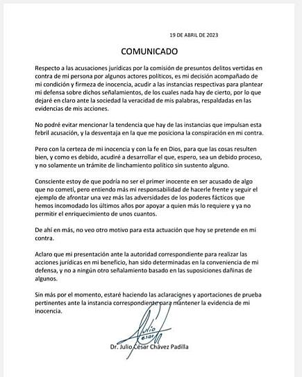 NIEGA ALCALDE DE GUADALUPE ACUSACIONES EN SU CONTRA