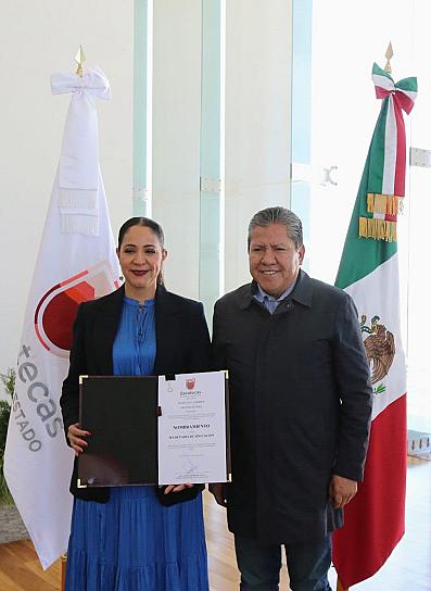 NOMBRAN A MARÍA DEL CARMEN SALINAS TITULAR DE LA SEDUZAC