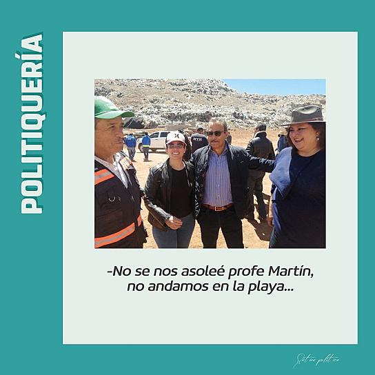 -No se nos asoleé profe Martín, no andamos en la playa...