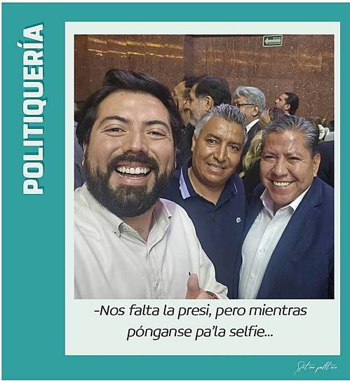 -Nos falta la presi, pero mientras pónganse pa'la selfie...