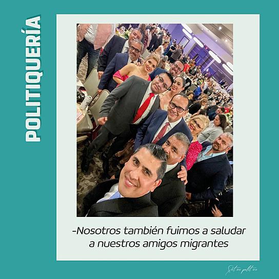 -Nosotros también fuimos a saludar a nuestros amigos migrantes