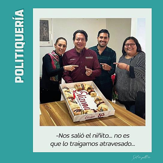 -Nos salió el niñito... no es que lo traigamos atravesado...