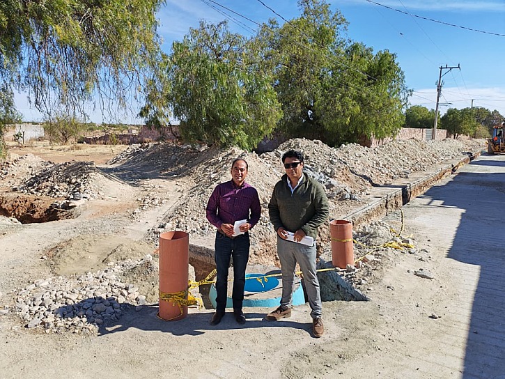 CONSTRUYE GOBIERNO DE PEPE SALDÍVAR DRENAJE EN SAN JERÓNIMO