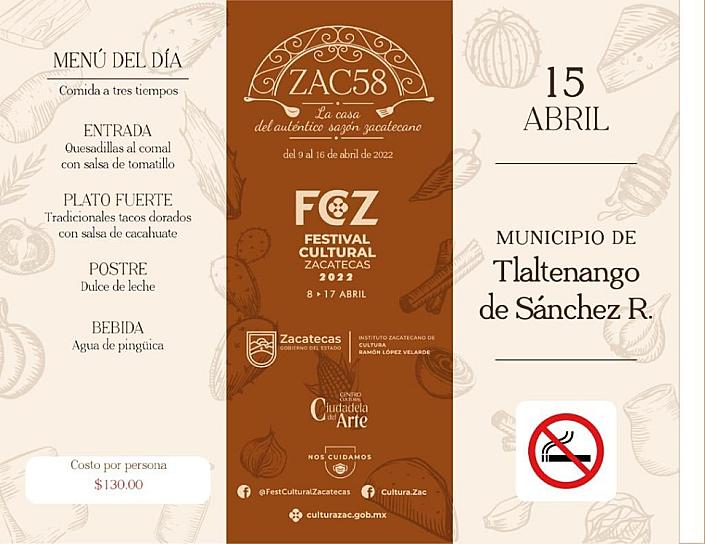 OFRECE HOY TLALTENANGO EXQUISITOS PLATILLOS EN ZAC58