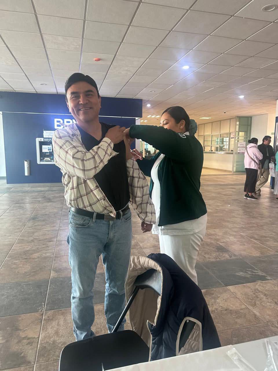 INSTALAN SUTSEMOP Y PREVENIMSS MÓDULO DE SALUD EN LA PRESIDENCIA MUNICIPAL