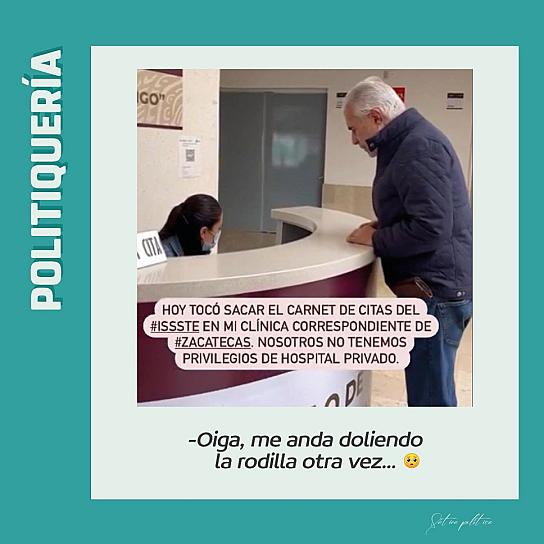 -Oiga, me anda doliendo la rodilla otra vez...🥺   