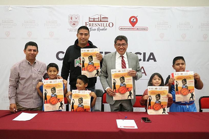 ORGANIZAN EN FRESNILLO EL SEGUNDO FESTIVAL ESTATAL MINIBASQUET MX 