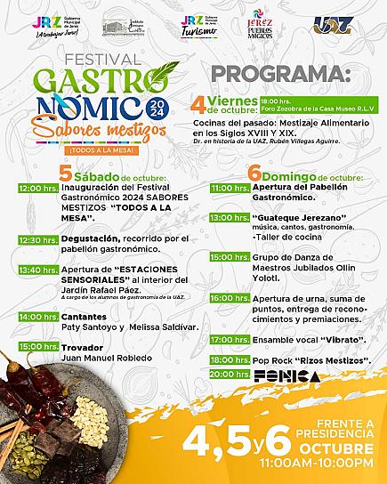 ORGANIZAN FESTIVAL GASTRONÓMICO Y CULTURAL EN JEREZ