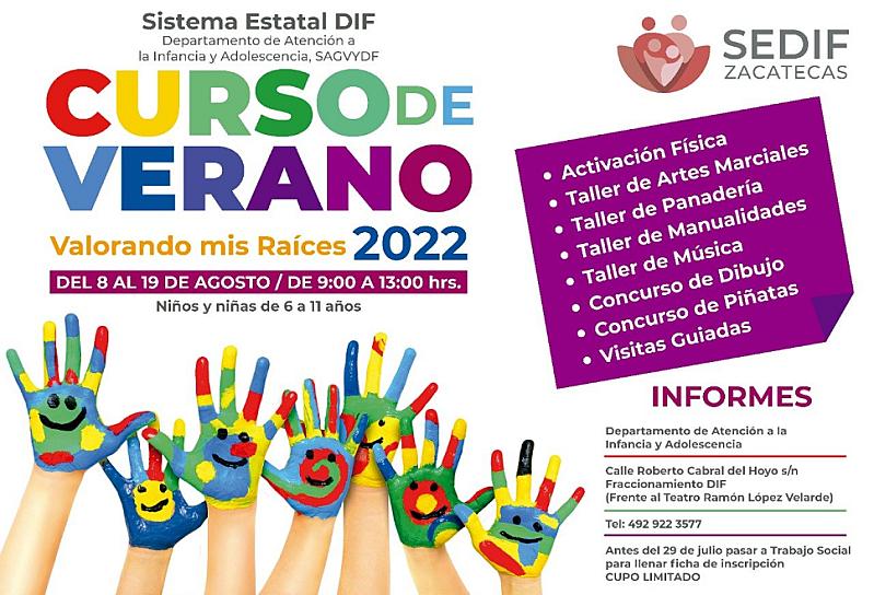 ORGANIZA SEDIF CURSO DE VERANO 2022