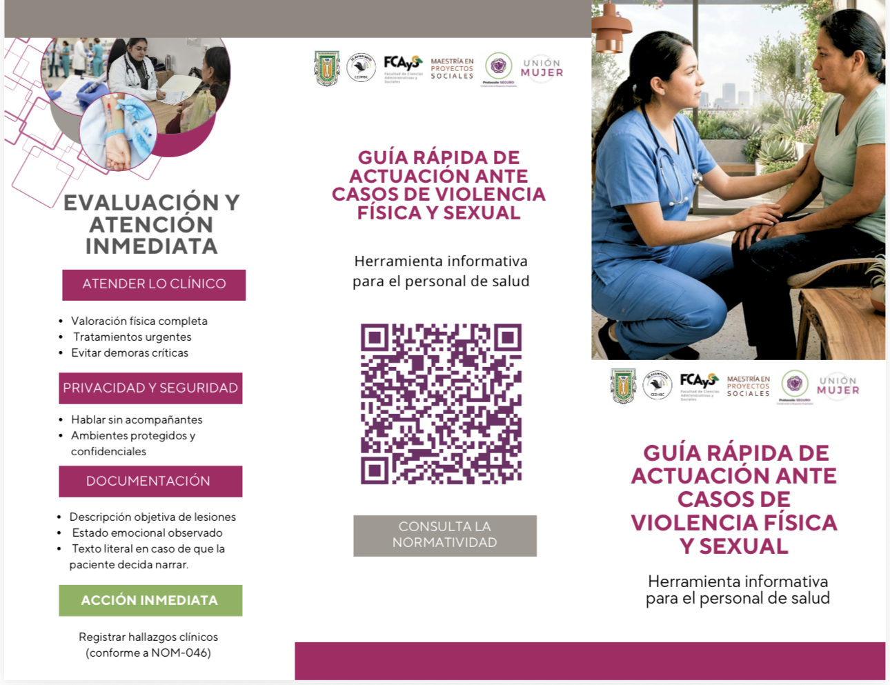 PRESENTAN “PROTOCOLO SEGURO” PARA DETECTAR Y ATENDER VIOLENCIA CONTRA MUJERES EN INSTITUCIONES DE SALUD