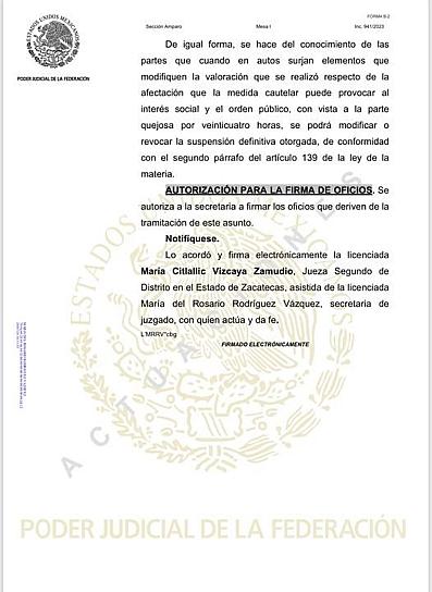 OTORGA JUEZ SUSPENSIÓN PROVISIONAL DE ENTREGA DE LIBROS DE TEXTO GRATUITOS