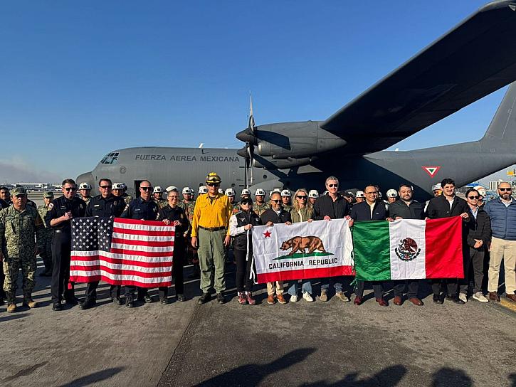 Parte ayuda humanitaria de México rumbo a California