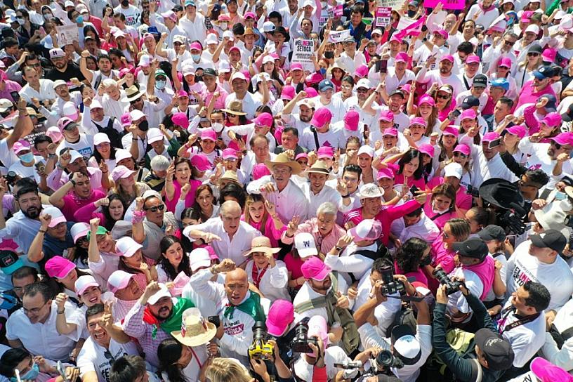 PARTICIPA ACCIÓN NACIONAL EN MARCHA POR LA DEFENSA DEL INE 