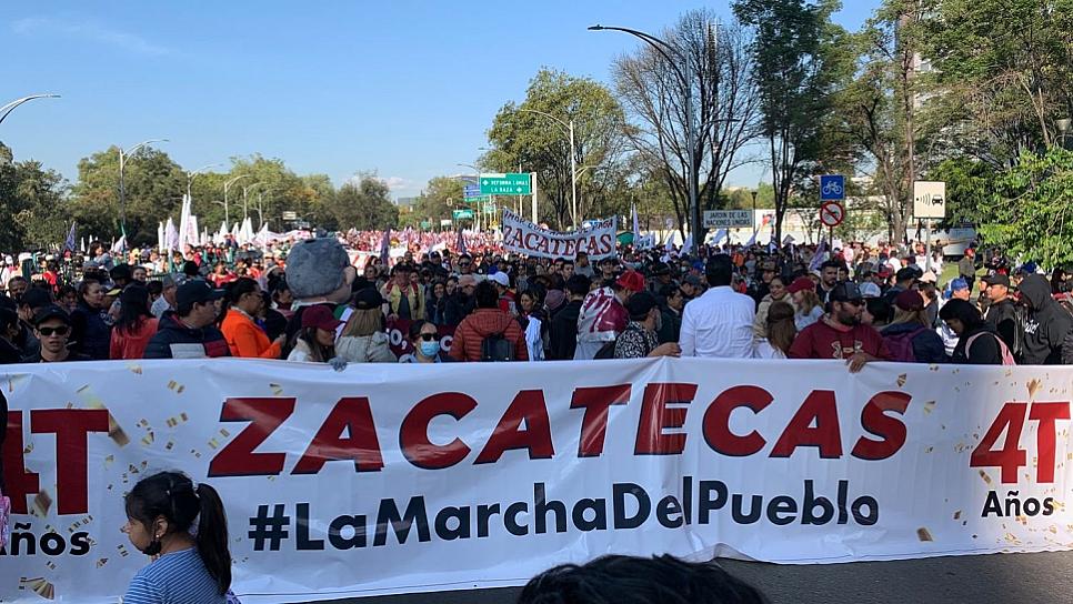 PARTICIPA DAVID MONREAL EN MARCHA DEL PUEBLO EN CDMX