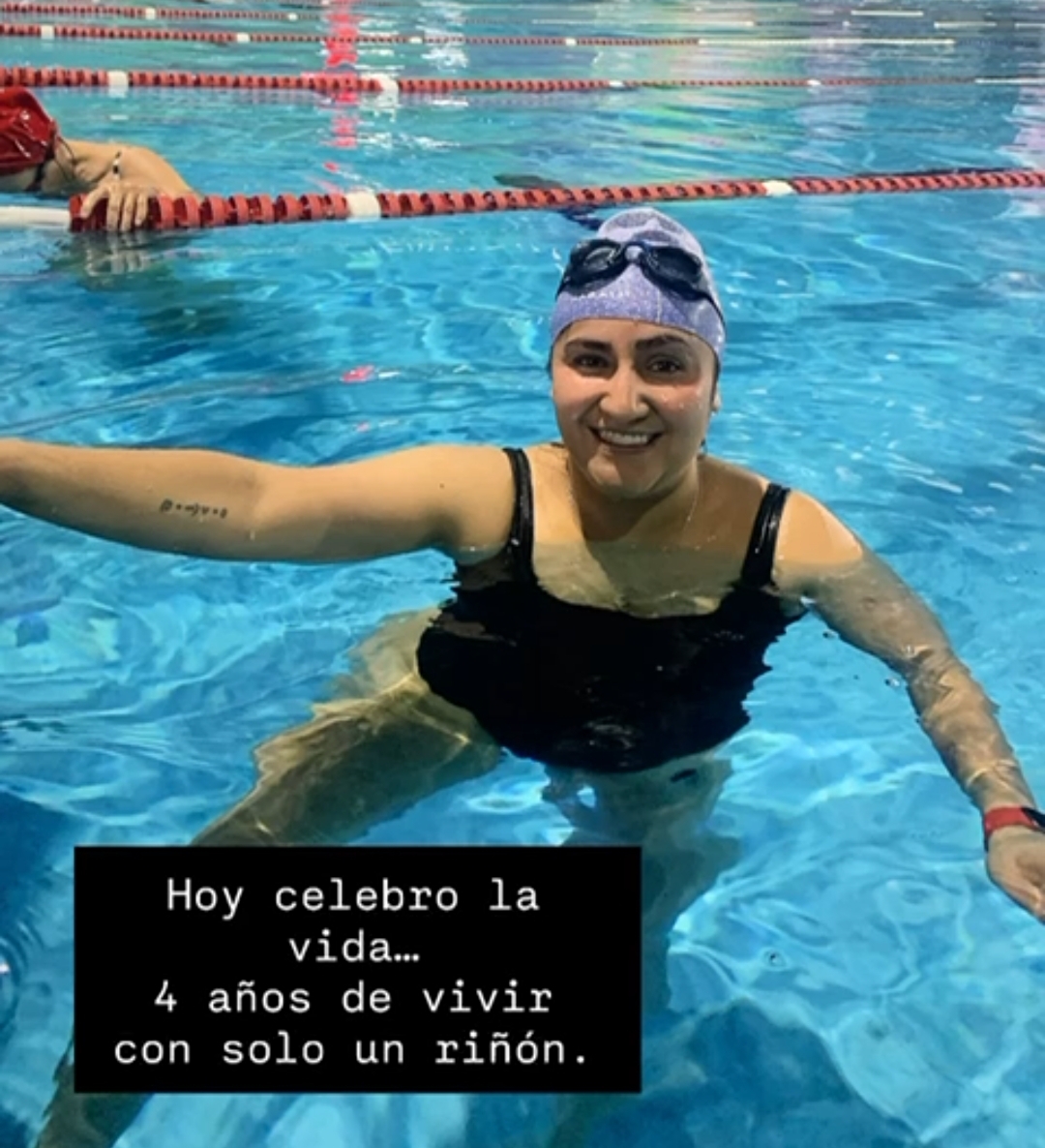 "DONAR PARA VIVIR DOS VECES": CYNTHIA OVALLE CELEBRA CUATRO AÑOS CON UN SOLO RIÑÓN