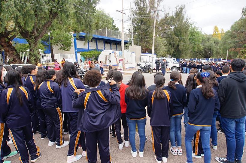 PARTICIPAN ALUMNOS DE SECUNDARIA EN ‘CARAVANA DE LA PREVENCIÓN’ 