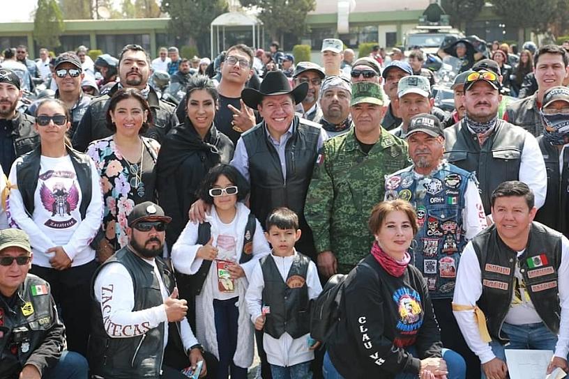 PARTICIPAN MÁS DE 500 MOTOCICLISTAS EN RODADA 