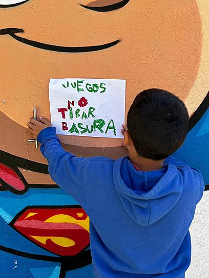 PARTICIPAN NIÑOS DE CASA CUNA EN CAMPAÑA DE CUIDADO COMUNITARIO
