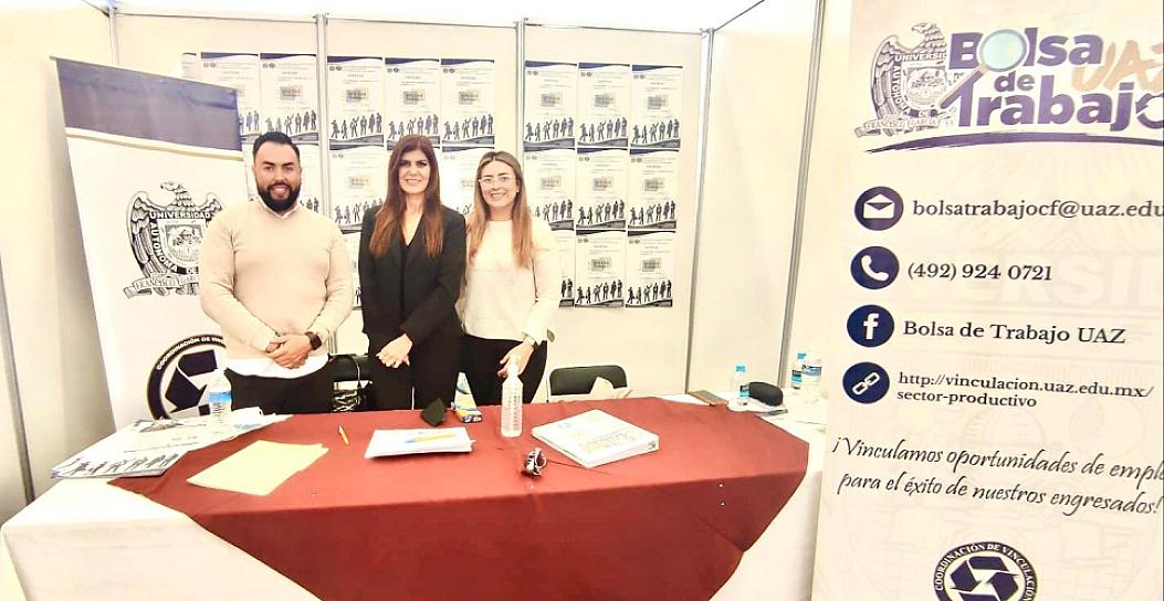 PARTICIPA UAZ EN FERIA NACIONAL DE EMPLEO PARA LA INCLUSIÓN LABORAL DE LA JUVENTUD
