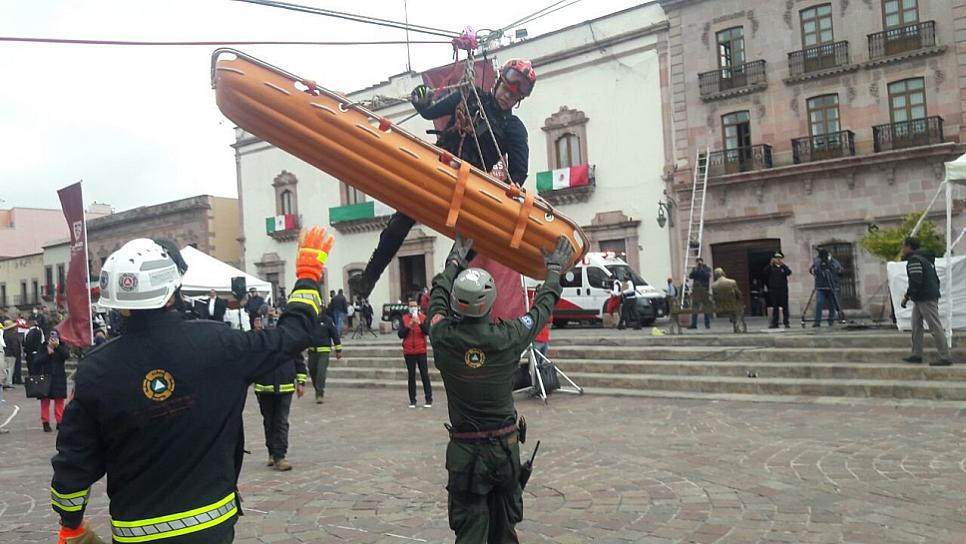 PARTICIPA ZACATECAS EN MACRO SIMULACRO NACIONAL 2022