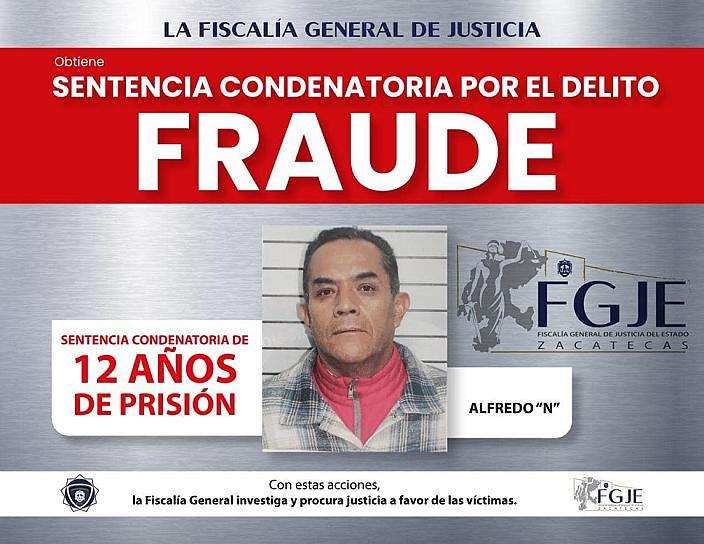 PASARÁ ALFREDO 12 AÑOS EN PRISIÓN POR FRAUDE