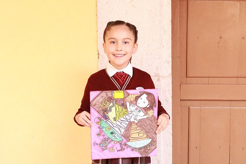 PEQUEÑA PONE EN ALTO EL NOMBRE DE ZACATECAS EN CONCURSO DE DIBUJO
