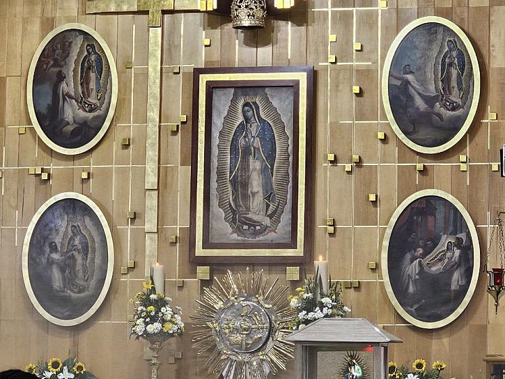 Peregrinan en honor a la Virge de Guadalupe en Fresnillo