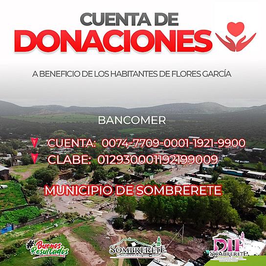 PIDEN APOYO PARA POBLACIÓN AFECTADA POR LLUVIAS EN SOMBRERETE 