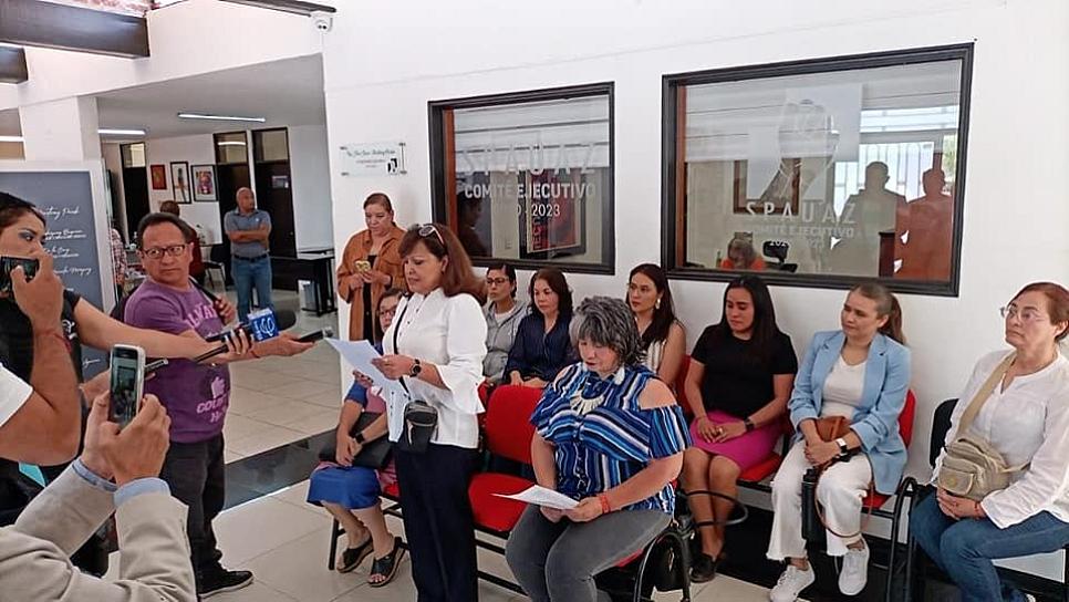 PIDEN MAESTRAS ALTO A LA VIOLENCIA CONTRA JENNY GONZÁLEZ
