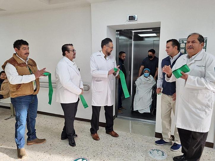 Pone IMSS Zacatecas en funcionamiento nuevo equipo de elevador en HGZ 1