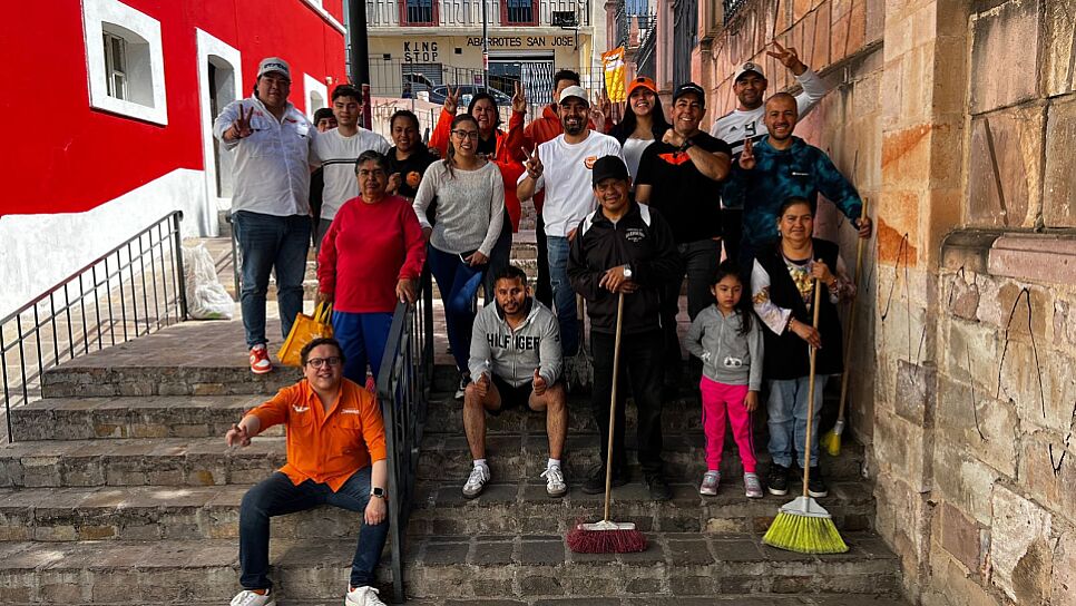 REALIZA BRIGADA NARANJA LIMPIEZA EN SAN JOSÉ DE LA MONTAÑA