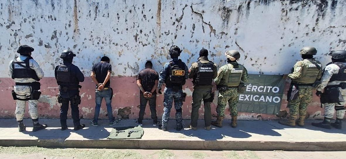 Por portación de armas de fuego, detienen Fuerzas de Seguridad a dos hombres