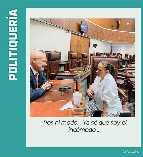 -Pos ni modo... Ya sé que soy el incómodo...   