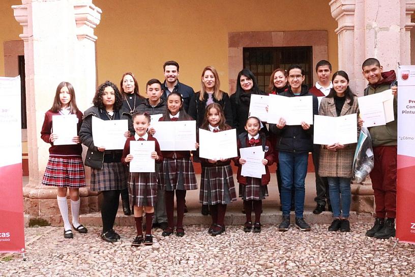 PREMIAN A GANADORES ESTATALES DEL 30° CONCURSO NACIONAL DE DIBUJO Y PINTURA INFANTIL Y JUVENIL 2023