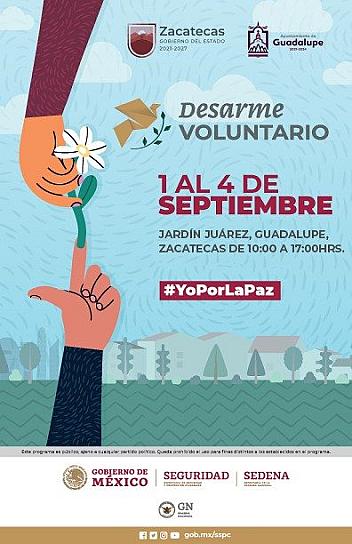 PREPARA SEDENA CAMPAÑA DE DESARME VOLUNTARIO EN GUADALUPE