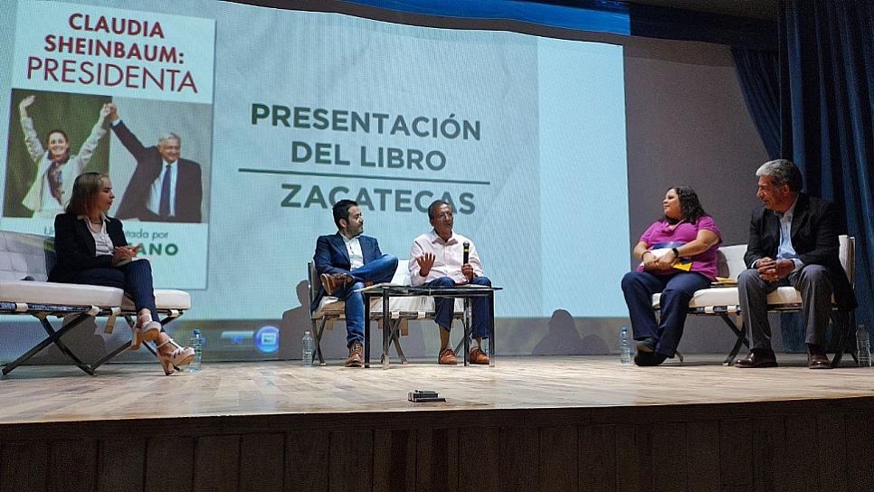 PRESENTA ARTURO CANO BIOGRAFÍA DE SHEINBAUM EN ZACATECAS 